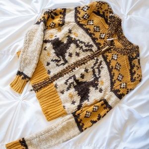 Free People Zip Up Sweater
